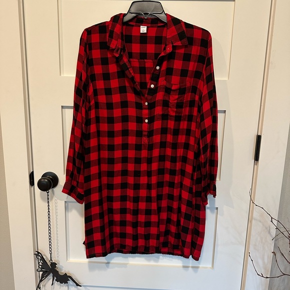 Old Navy Buffalo Plaid Tunic - Picture 1 of 5
